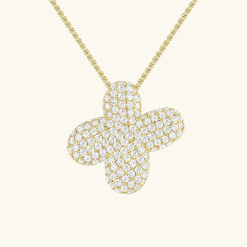 Initialen-Diamantkette mit Blasenschrift