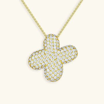 Initialen-Diamantkette mit Blasenschrift
