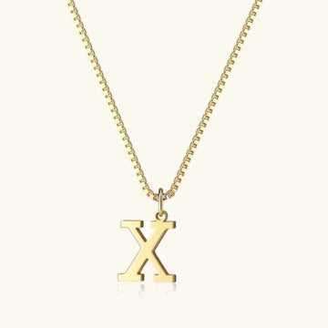 Therese Buchstaben Initial Gold Kette