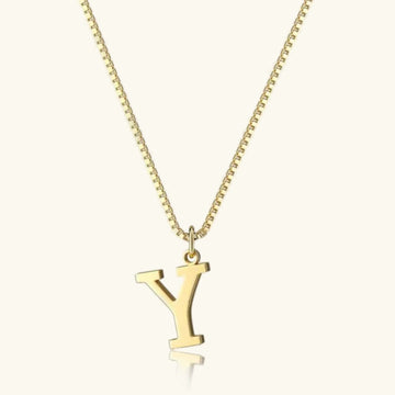 Therese Buchstaben Initial Gold Kette