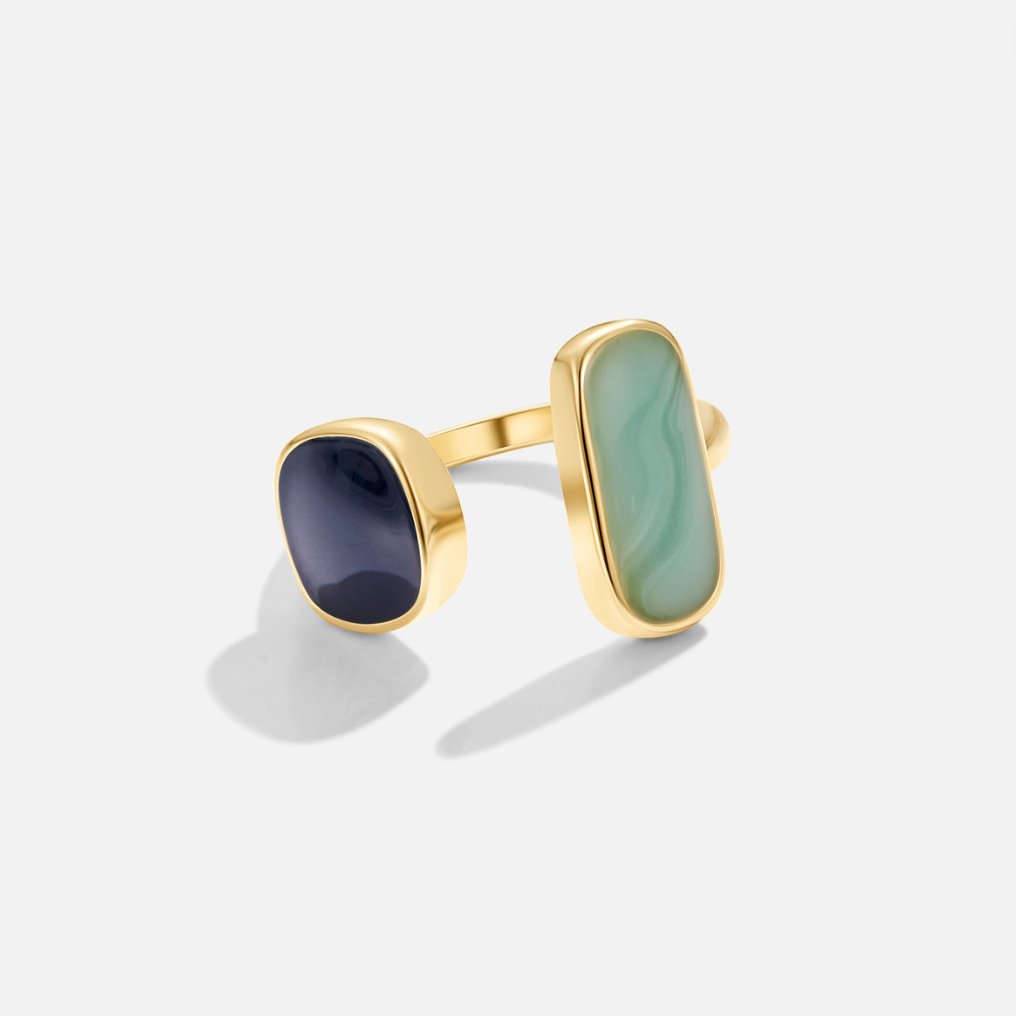 Aquamarin Wickelring