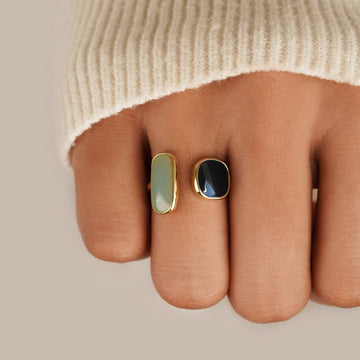 Aquamarin Wickelring