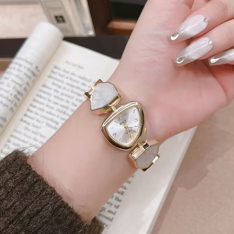 Türkisstein Gold-Armbanduhr