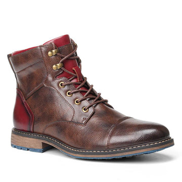 Oxford-Stiefel aus Leder