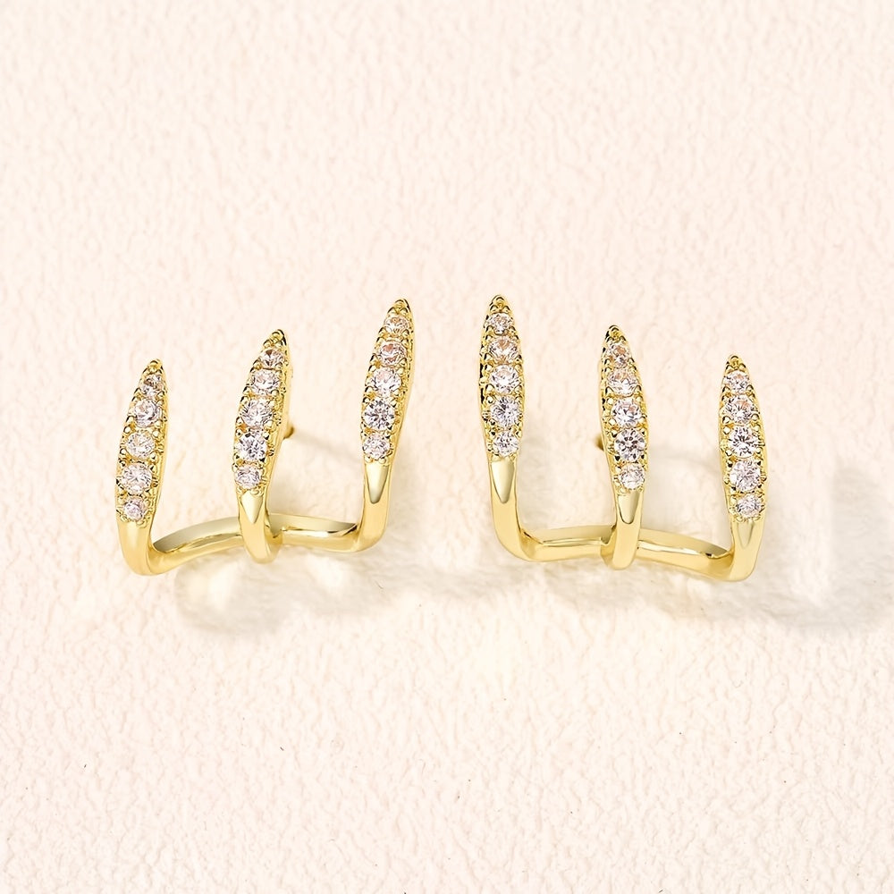 Elegante Doppelohrringe