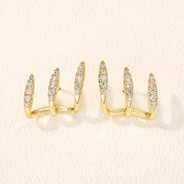 Elegante Doppelohrringe