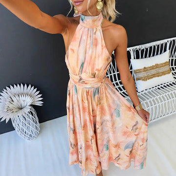 Jenna | Pfirsich-Stunden Kleid