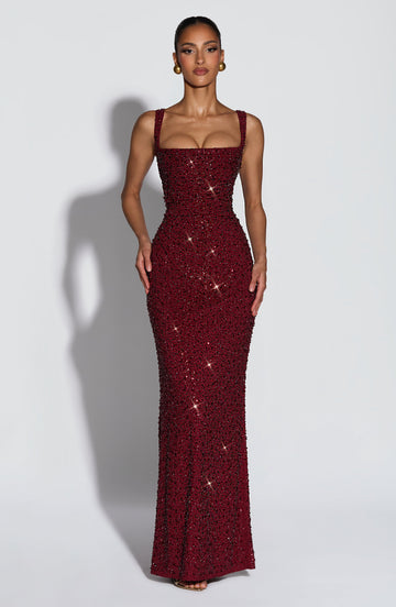 ROSALIND | Maxikleid mit Eckigem Ausschnitt