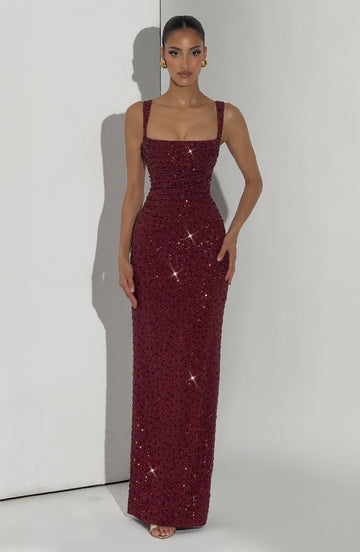 ROSALIND | Maxikleid mit Eckigem Ausschnitt