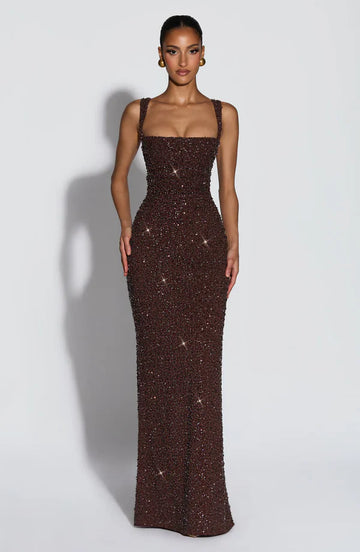 ROSALIND | Maxikleid mit Eckigem Ausschnitt