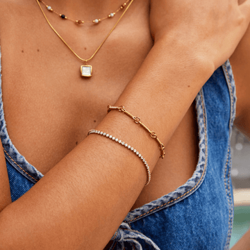 Cordelia Gold Tennisarmband