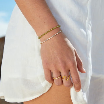 Cordelia Gold Tennisarmband