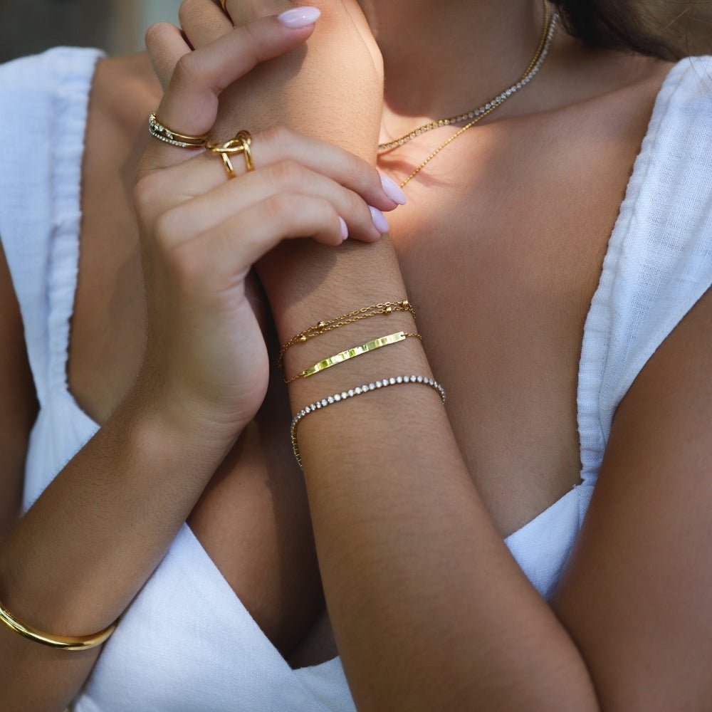 Cordelia Gold Tennisarmband