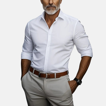 Herren Slim Fit Business Hemd