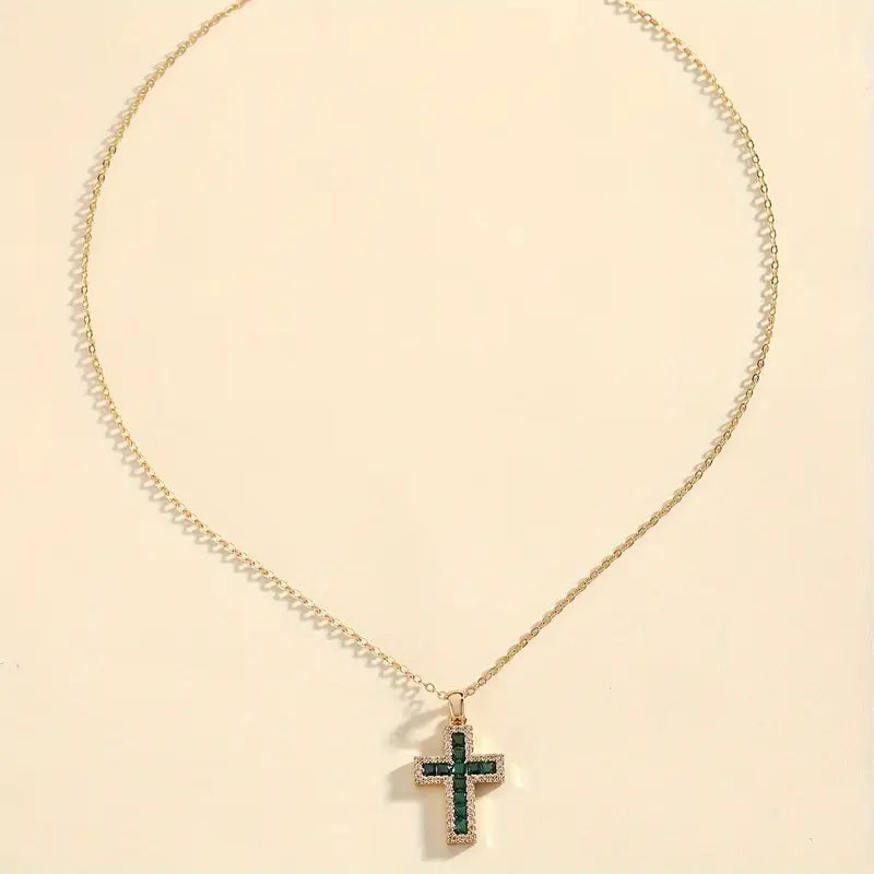 Goldkette Heiliges Smaragdkreuz