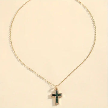 Goldkette Heiliges Smaragdkreuz