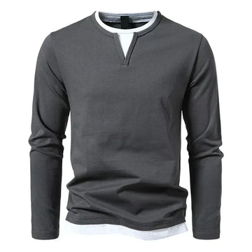 Alwin | Premium Langarmshirt aus gekämmter Baumwolle