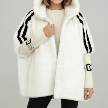 Alessandra | Weiche Jacke mit Kapuze und Reißverschluss