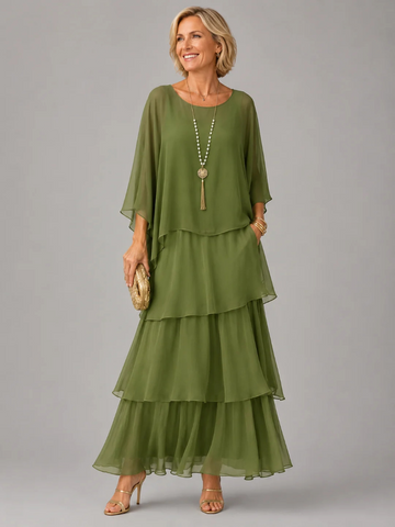 Matilda | Elegantes Fließendes Maxikleid