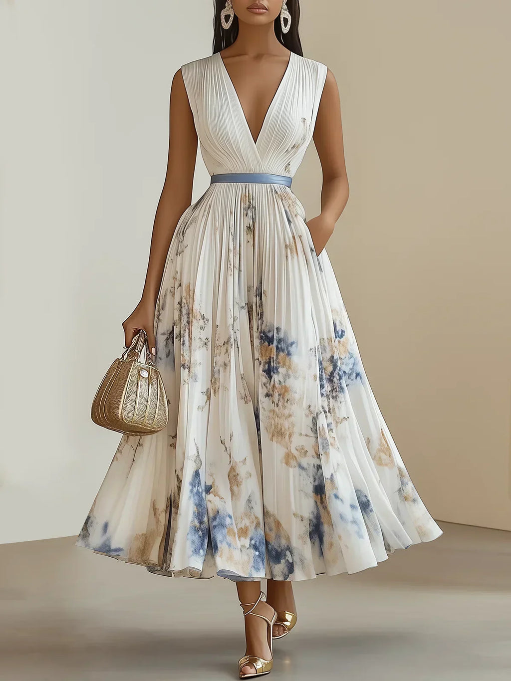 YVETE | Fließendes Wickelkleid