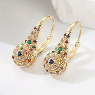 Mehrfarbige Eleganz Ohrringe