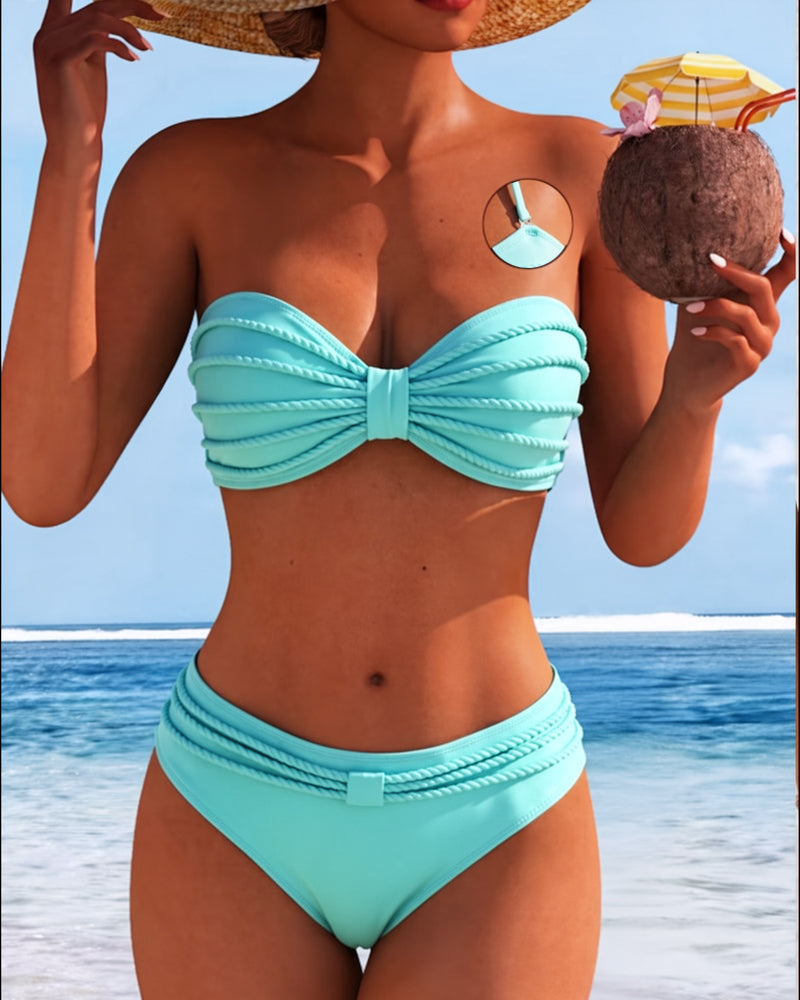 Einfarbiger Bikini Halter