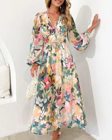 Celine | Damenkleid mit Blumenmuster