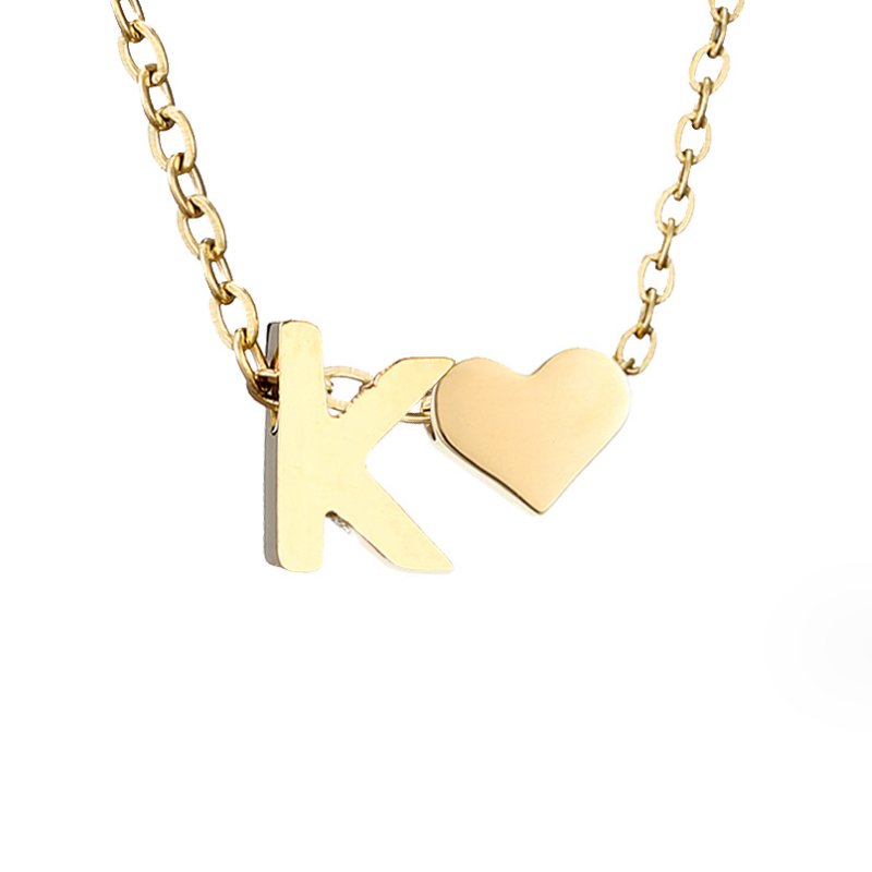 Ewige Liebe Buchstaben-Goldkette