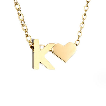 Ewige Liebe Buchstaben-Goldkette