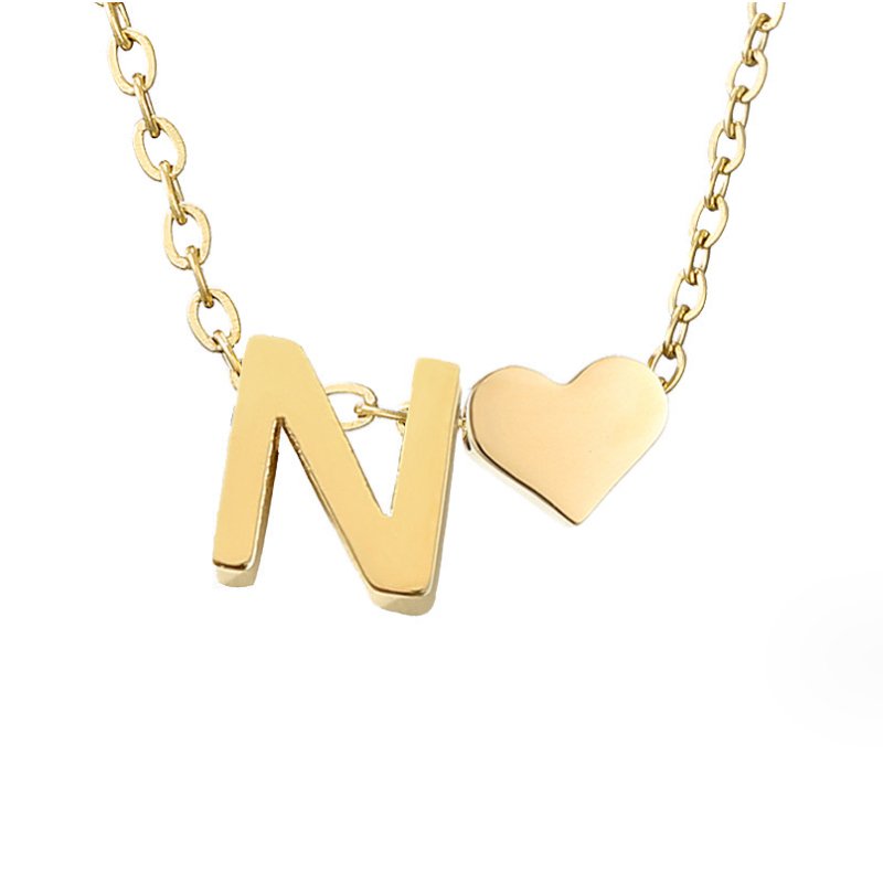 Ewige Liebe Buchstaben-Goldkette