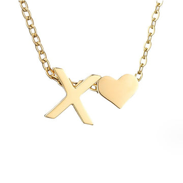 Ewige Liebe Buchstaben-Goldkette