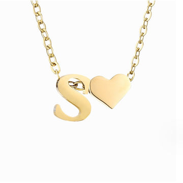 Ewige Liebe Buchstaben-Goldkette