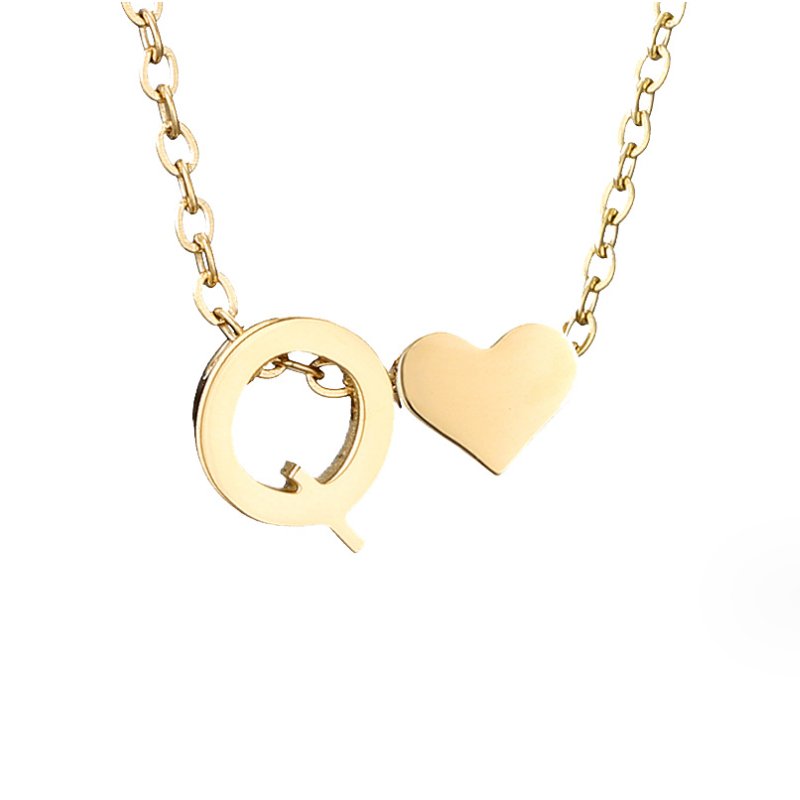 Ewige Liebe Buchstaben-Goldkette