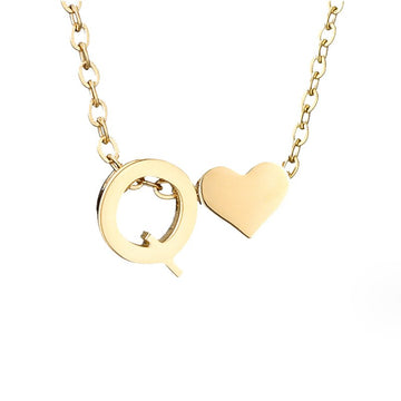 Ewige Liebe Buchstaben-Goldkette