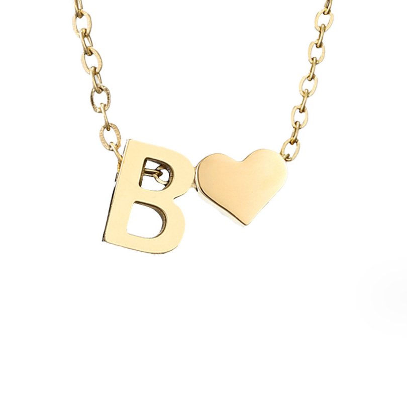 Ewige Liebe Buchstaben-Goldkette