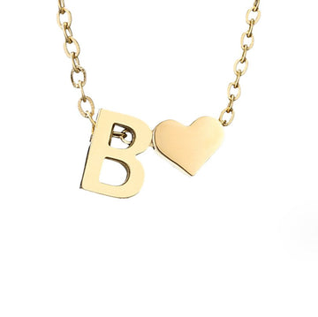 Ewige Liebe Buchstaben-Goldkette