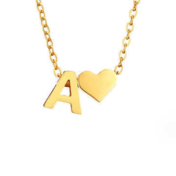 Ewige Liebe Buchstaben-Goldkette