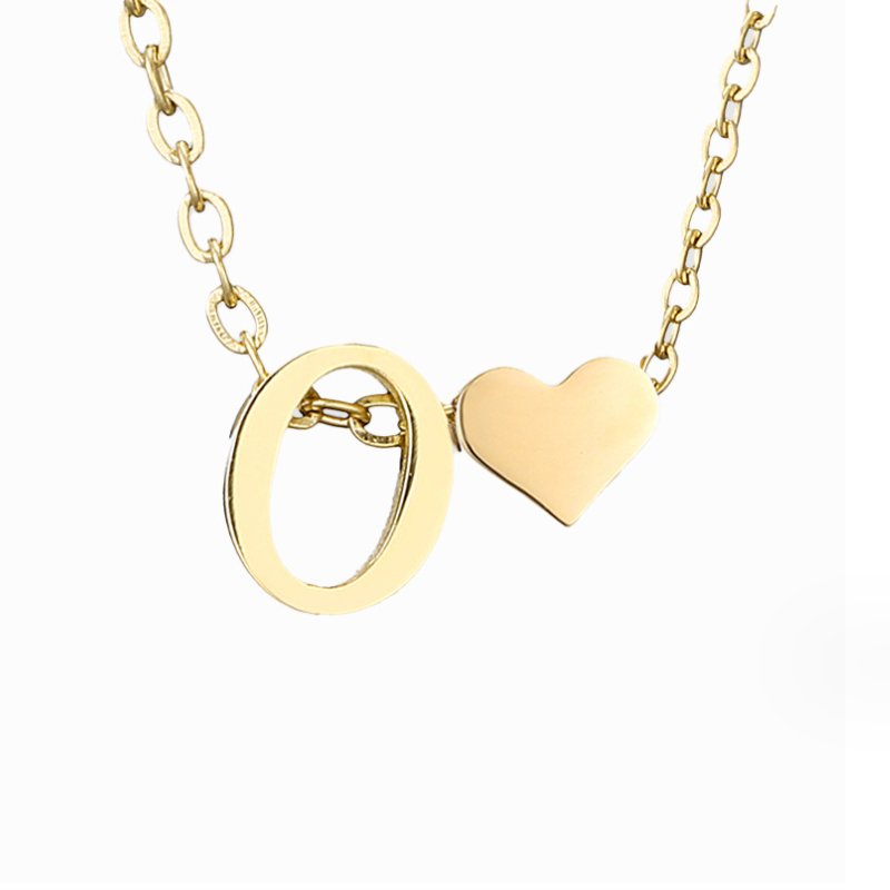 Ewige Liebe Buchstaben-Goldkette