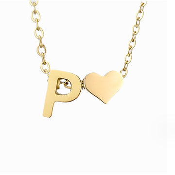 Ewige Liebe Buchstaben-Goldkette
