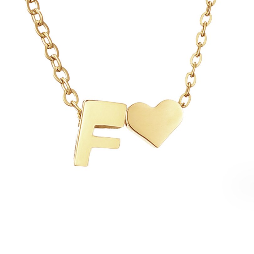 Ewige Liebe Buchstaben-Goldkette