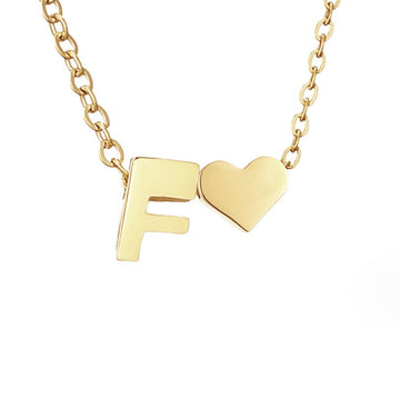 Ewige Liebe Buchstaben-Goldkette