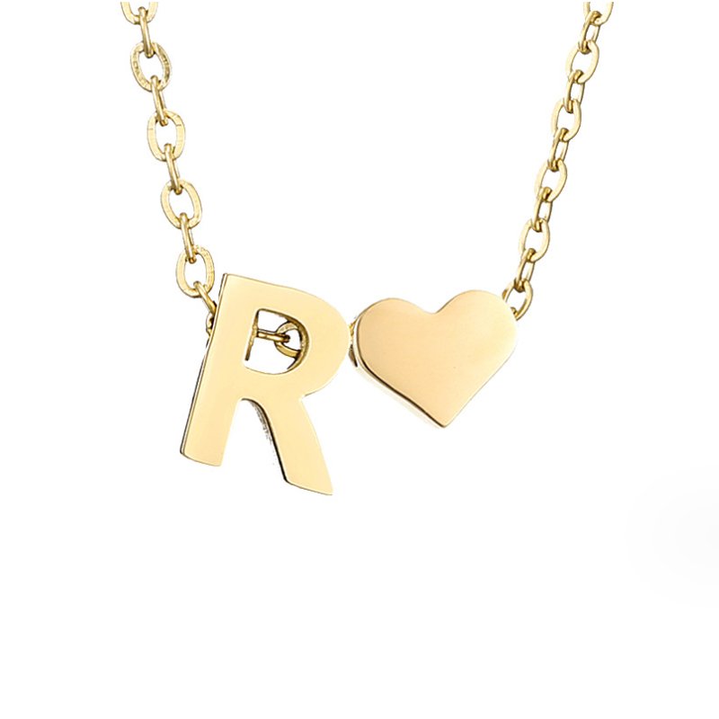 Ewige Liebe Buchstaben-Goldkette