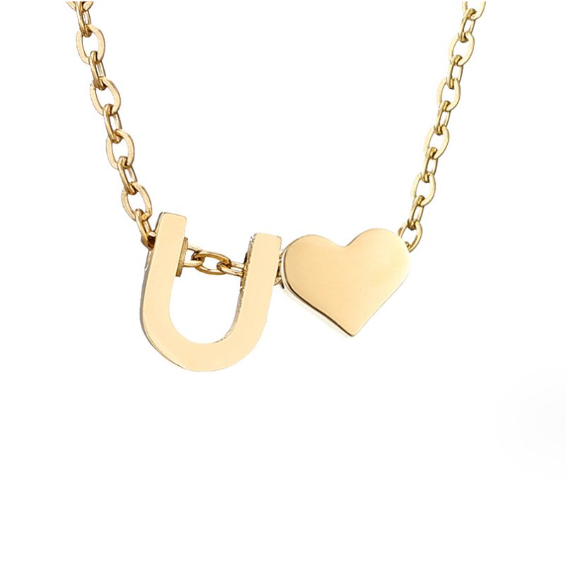 Ewige Liebe Buchstaben-Goldkette