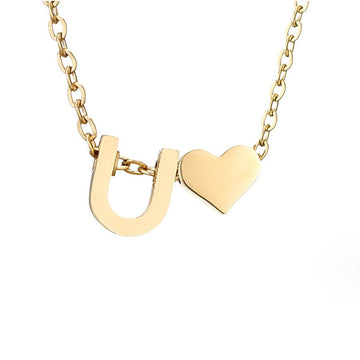 Ewige Liebe Buchstaben-Goldkette