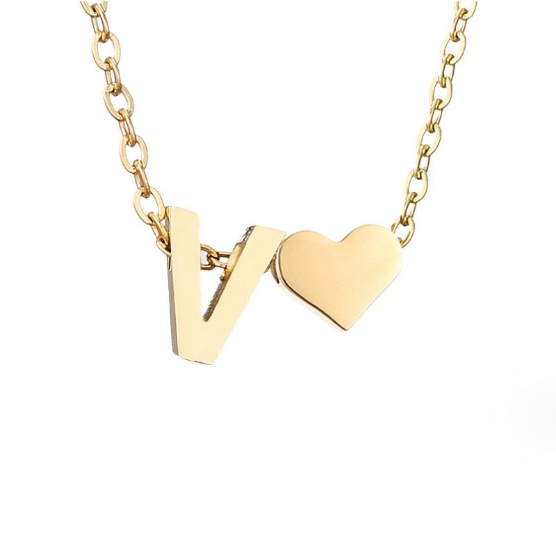 Ewige Liebe Buchstaben-Goldkette