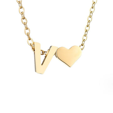 Ewige Liebe Buchstaben-Goldkette