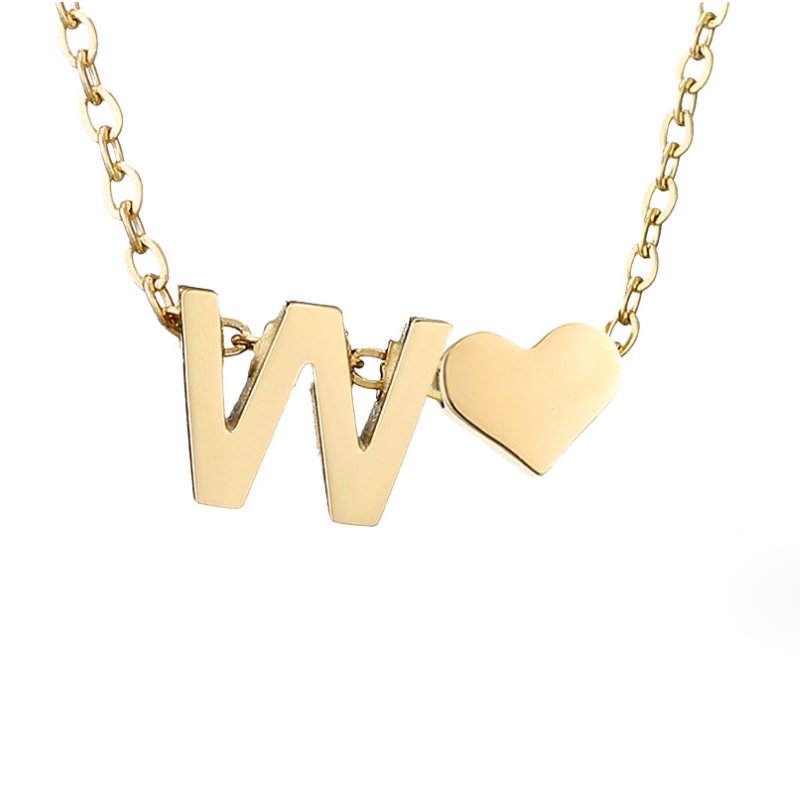 Ewige Liebe Buchstaben-Goldkette
