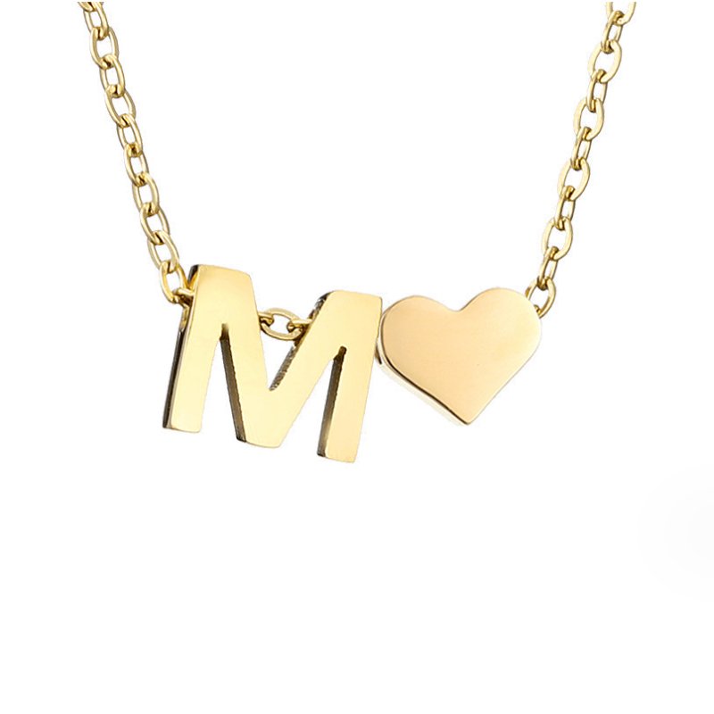 Ewige Liebe Buchstaben-Goldkette