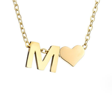 Ewige Liebe Buchstaben-Goldkette