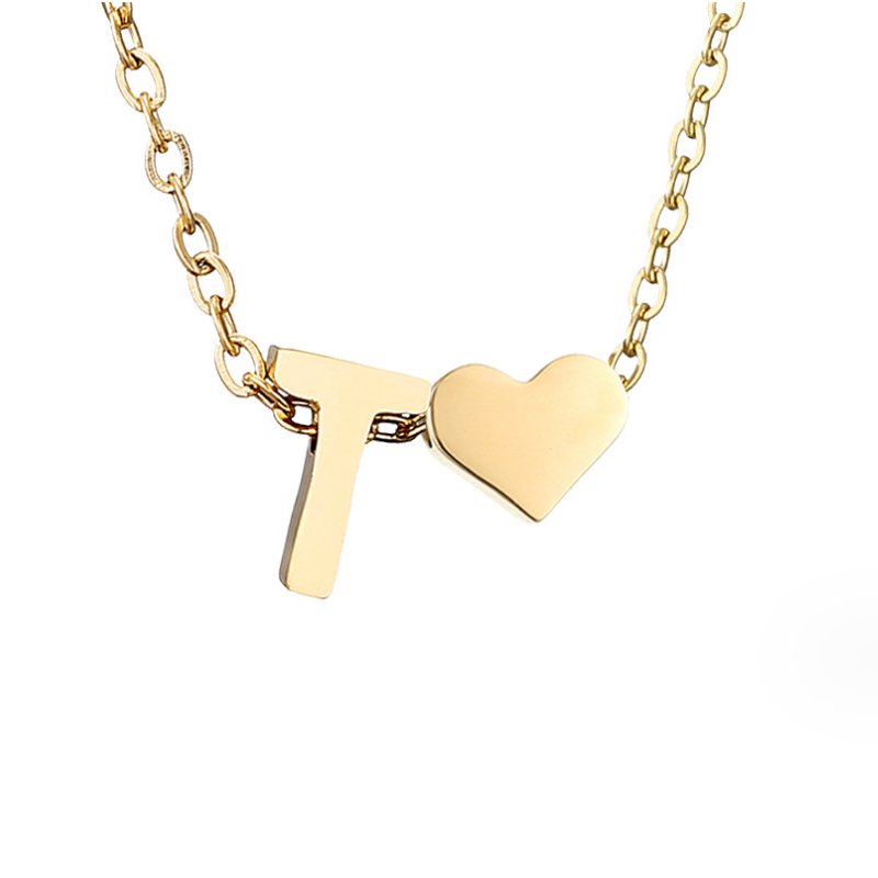 Ewige Liebe Buchstaben-Goldkette